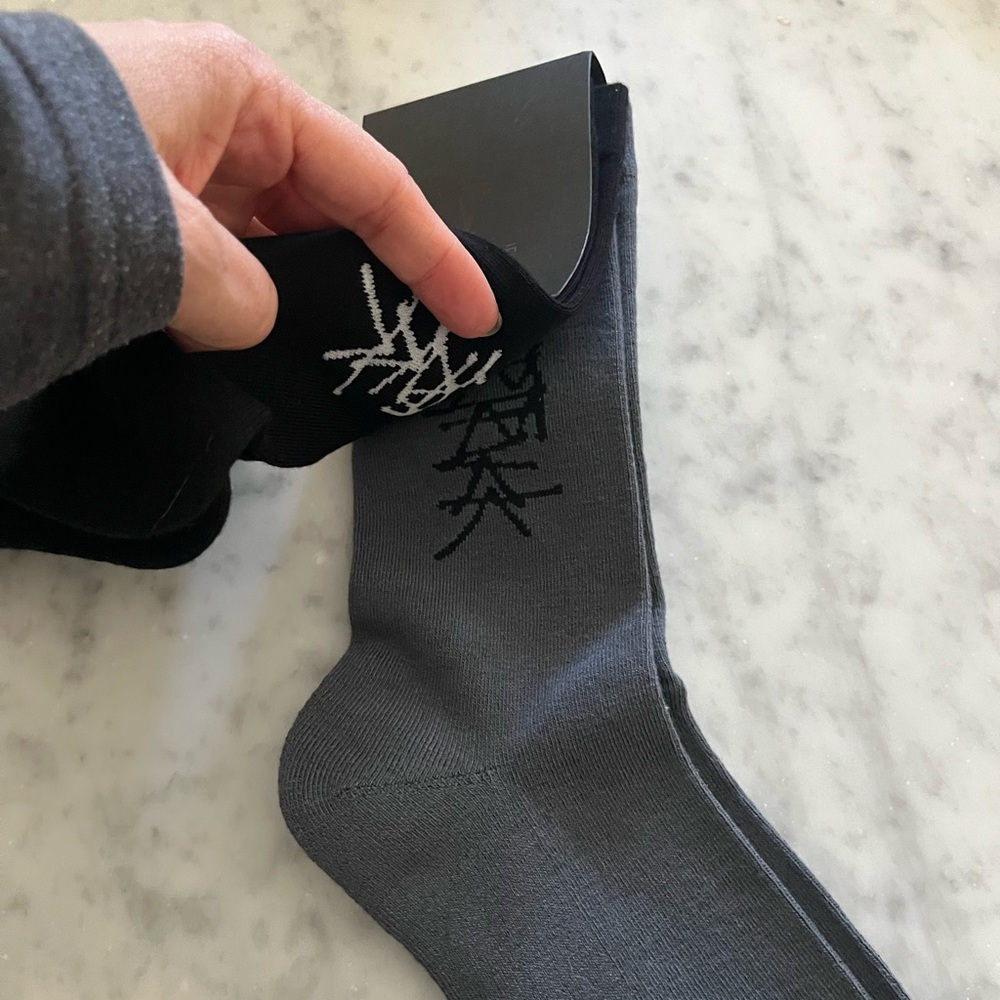 NWT Tesla Cybertruck Graffiti Socks 2 pair set size L/XL - Picture 3 of 9